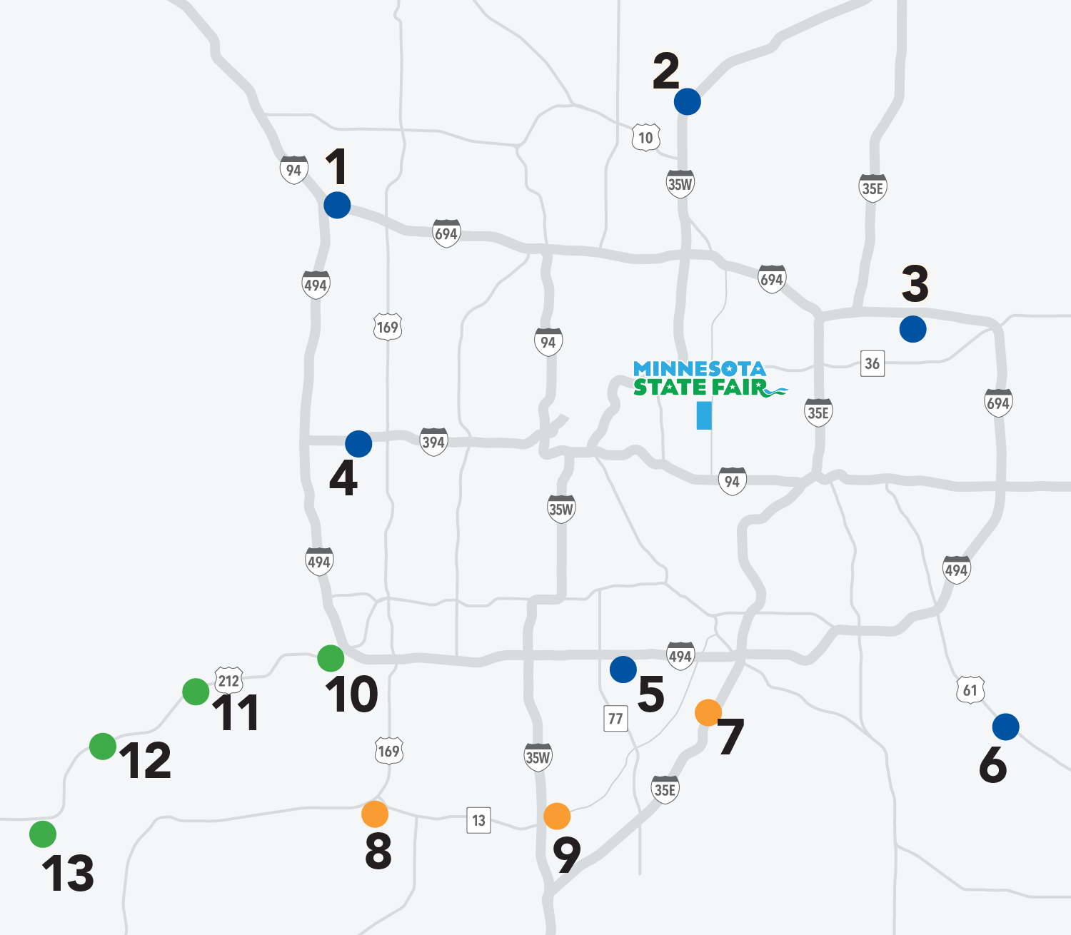 Express Bus Map